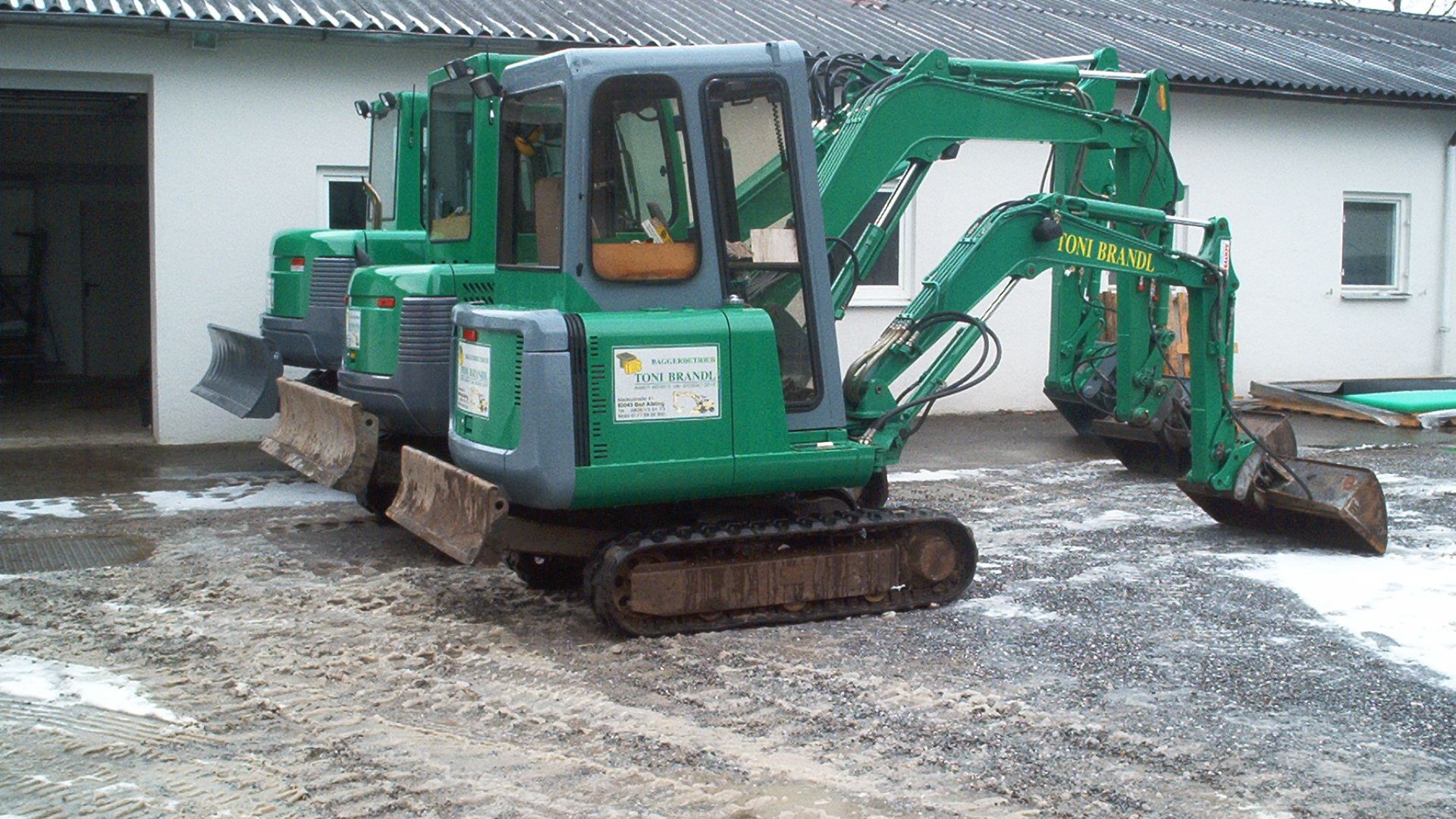 1998: Bild von Minibagger