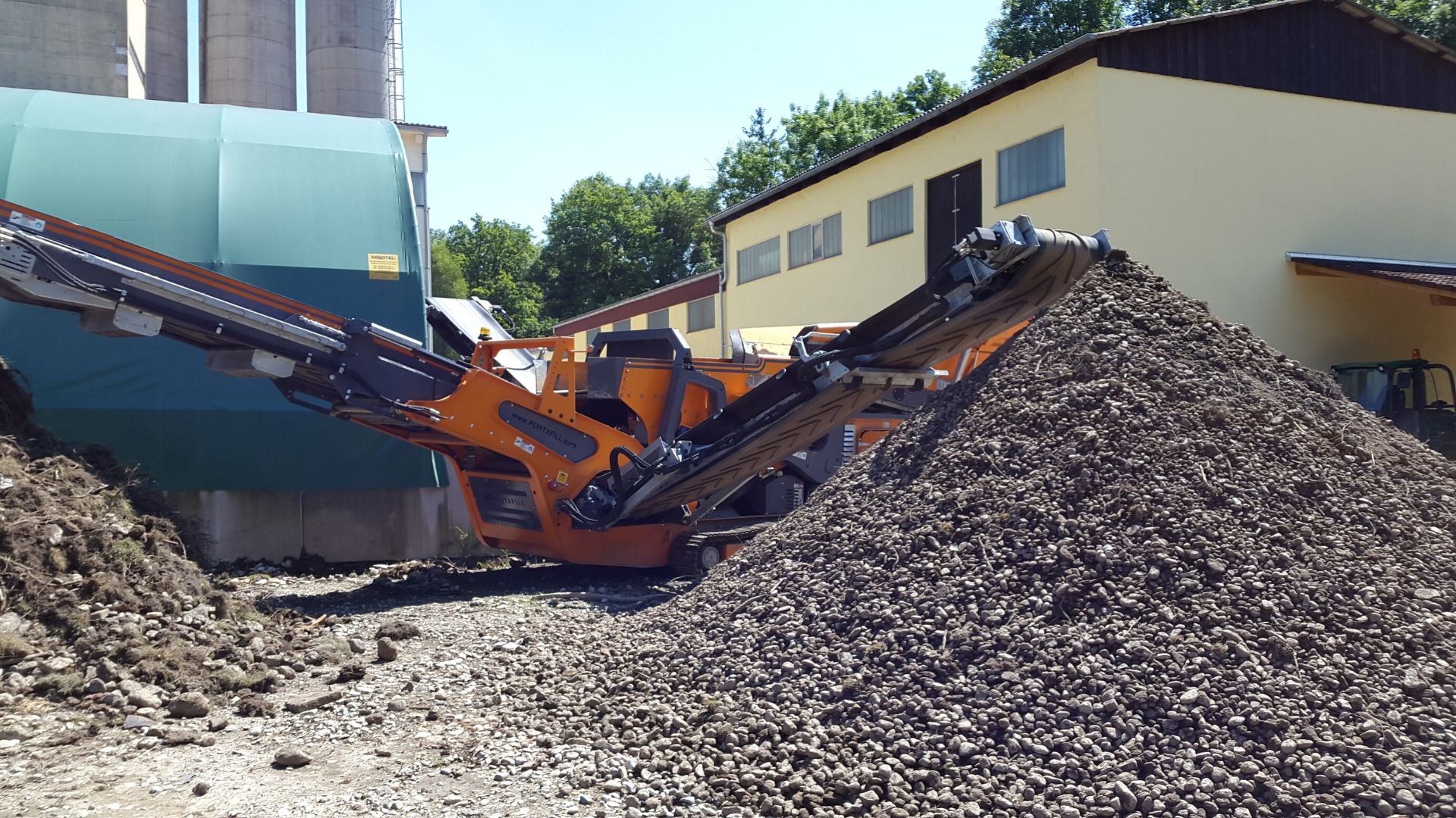 2014: Bild von Siebanlage